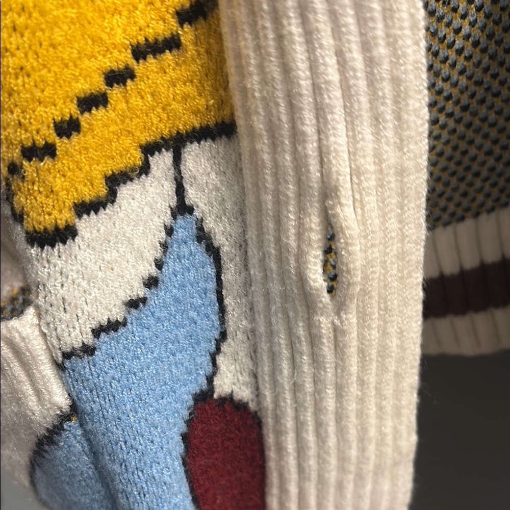 Disney Cream and Blue Donald Duck Cardigan Sweater - Picture 9 of 11